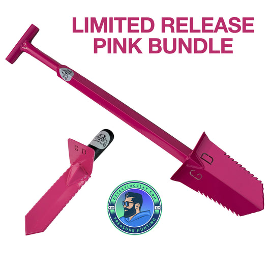 PASSION PINK BUNDLE   NEMESIS 36" T-HANDLE AND SIDE KICK Grave Digger Tools Shovel 36"