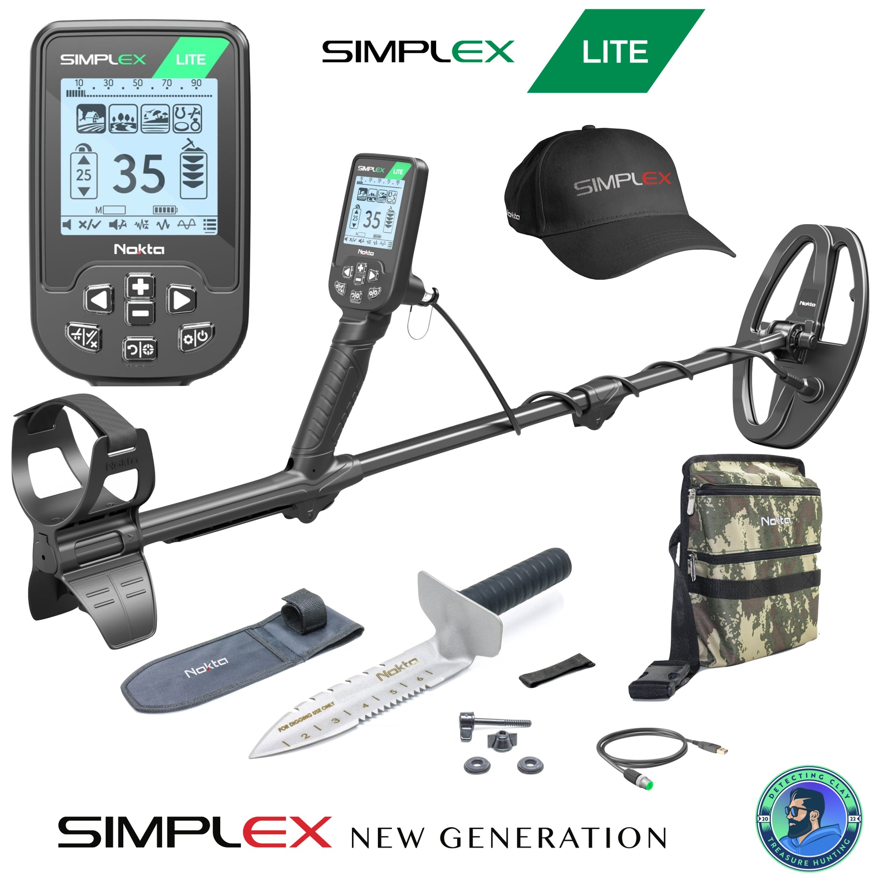 Nokta Simplex LITE STARTER KIT Metal Detector "NEW GENERATION"