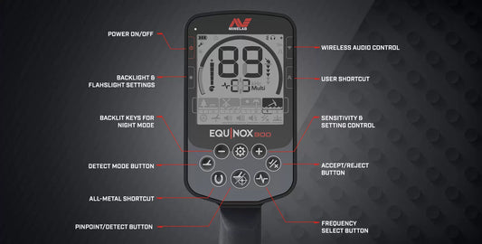 Minelab Equinox 900 With 11" & 6" Coils