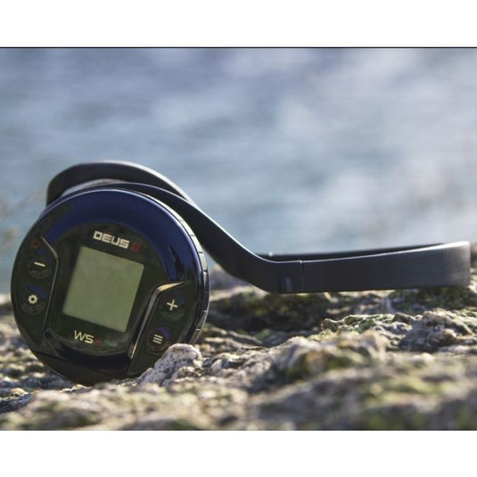 XP DEUS II Waterproof Multi Frequency Metal Detector + Remote + 9" FMF Search Coil + WS6 Backphone Headphones