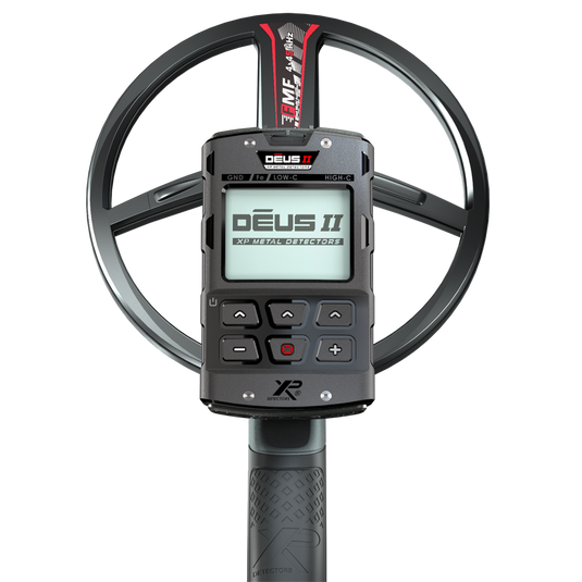 XP DEUS II Waterproof Multi Frequency Metal Detector + Remote + 9" FMF Search Coil + WS6 Backphone Headphones